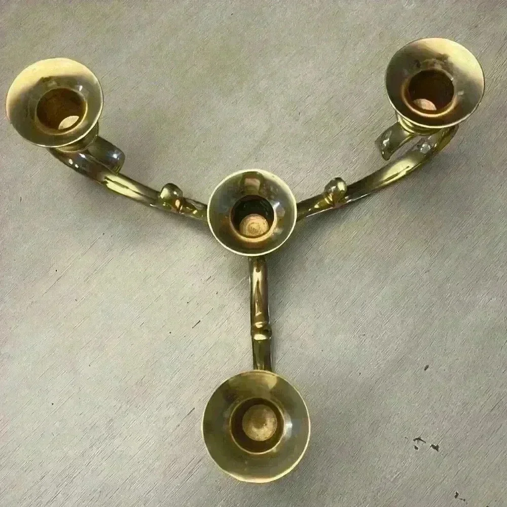 Solid Brass Candelabra - Picture 2 of 4